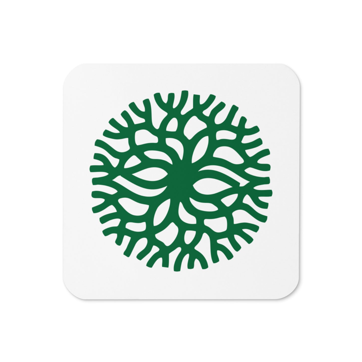 Cork-back coaster