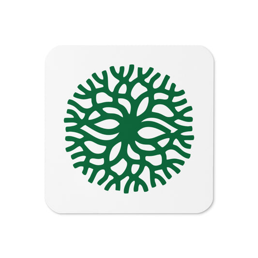 Cork-back coaster
